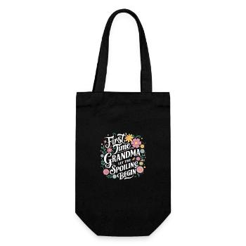 Grandma Grandmother Mother's Day Family - Gift Bag for Bottles - black - Front