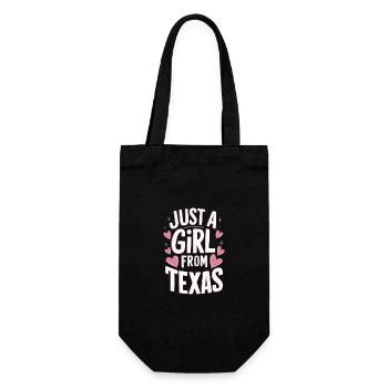 Texas State Texaner Texas - Geschenkbeutel für Flaschen - Schwarz - Vorne