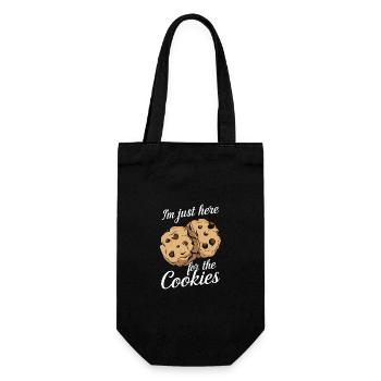 Cookies Cookie Biscuits Biscuits Chocolate - Gift Bag for Bottles - black - Front