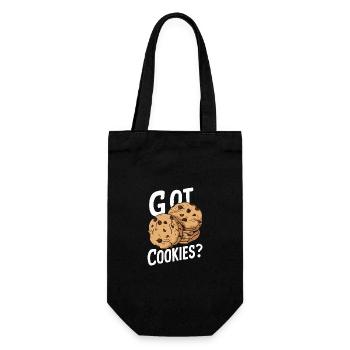 Cookies Cookie Biscuits Biscuits Chocolate - Gift Bag for Bottles - black - Front