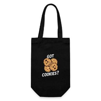 Cookies Cookie Biscuits Biscuits Chocolate - Gift Bag for Bottles - black - Front