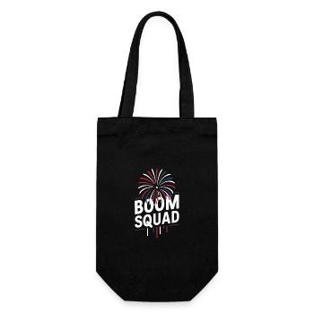 Pyrotechniker Feuerwerk Pyrotechnik - Geschenkbeutel für Flaschen - Schwarz - Vorne