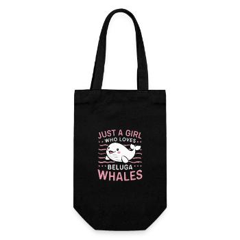 Béluga Océan Bélugas Baleines - Sac à bouteille - noir - Devant
