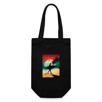 Surf Surfer Planche de surf Surfer Plage - Sac à bouteille - noir - Devant
