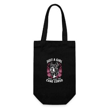 Cane Corso Dog - Gift Bag for Bottles - black - Front