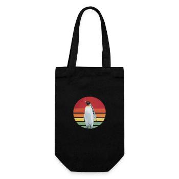 Penguin Penguins Animal - Gift Bag for Bottles - black - Front
