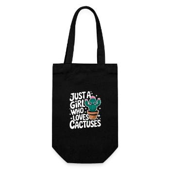 Cactus Cacti Desert Plant - Gift Bag for Bottles - black - Front