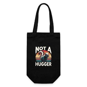Animaux du zoo de mouffette - Sac à bouteille - noir - Devant