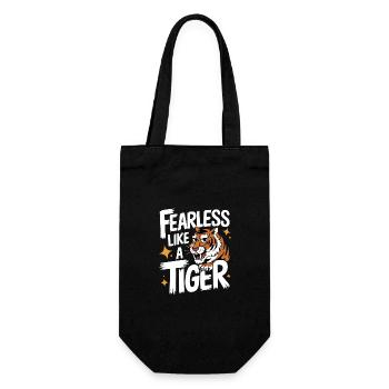 Tiger Animal Zoo Wild Animal - Gift Bag for Bottles - black - Front