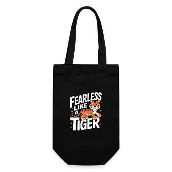 Tiger Animal Zoo Wild Animal - Gift Bag for Bottles - black - Front