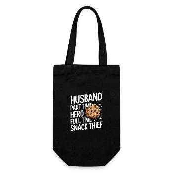 Husband, Spouse, Family, Wedding - Gift Bag for Bottles - black - Front