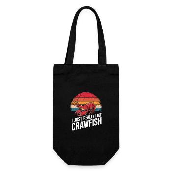 Lobsters, crabs, shrimps, seafood - Gift Bag for Bottles - black - Front