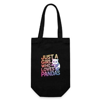 Panda Bear Panda Animal Pandas - Gift Bag for Bottles - black - Front