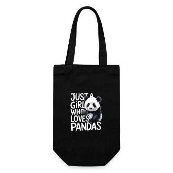 Panda Bear Panda Animal Pandas - Gift Bag for Bottles - black - Front