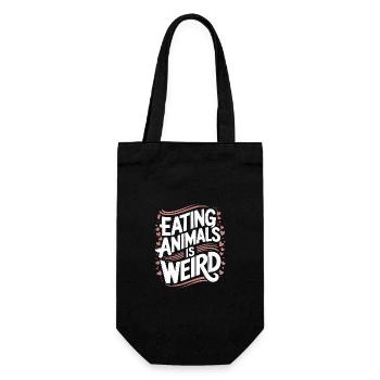 Vegetarian Vegan Veggie Vegetarian - Gift Bag for Bottles - black - Front