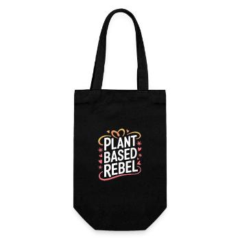 Vegetarian Vegan Veggie Vegetarian - Gift Bag for Bottles - black - Front