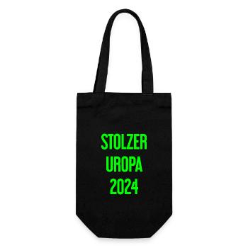 Stolzer Uropa 2024 - Geschenkbeutel für Flaschen - Schwarz - Vorne