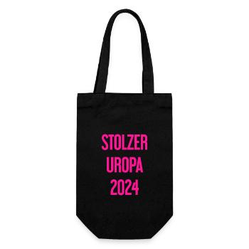 Stolzer Uropa 2024 - Geschenkbeutel für Flaschen - Schwarz - Vorne
