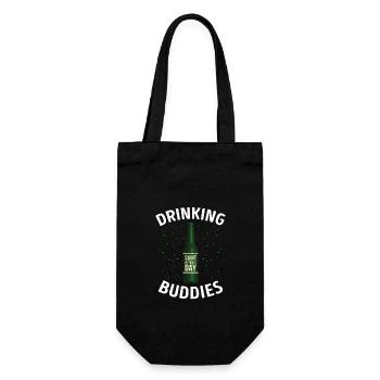 Drinking Buddies Saint Patricks Day - Gift Bag for Bottles - black - Front