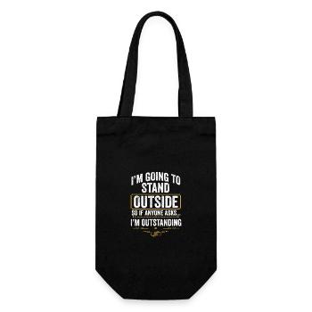Je vais me tenir à l’extérieur, donc si quelqu’un me le demande, je suis - Sac à bouteille - noir - Devant