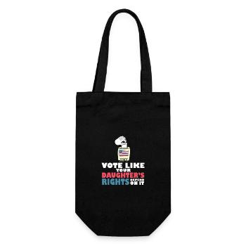 Vote Matters Vote Like Your Daughter's Rights - Gift Bag for Bottles - black - Front