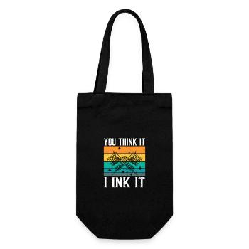 Tattoo Artist You Think It I Ink It Body Art - Gift Bag for Bottles - black - Front