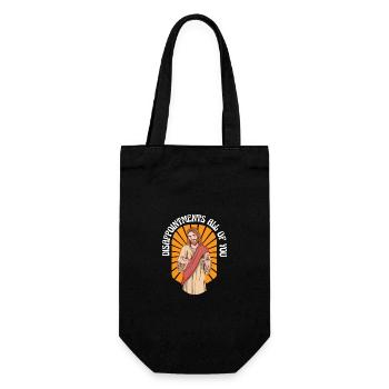 Disappointments All Of You Funny Jesus Facepalm - Geschenkbeutel für Flaschen - Schwarz - Vorne