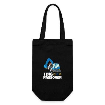 Je creuse la Pâque Fête juive drôle Heureuse - Sac à bouteille - noir - Devant