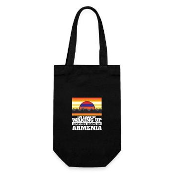 J’en ai marre de me réveiller et de ne pas être en Arménie - Sac à bouteille - noir - Devant