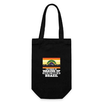 J’en ai marre de me réveiller et de ne pas être au Brésil - Sac à bouteille - noir - Devant