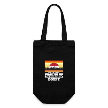 Je suis fatigué de me réveiller et de ne pas être en Egypte - Sac à bouteille - noir - Devant