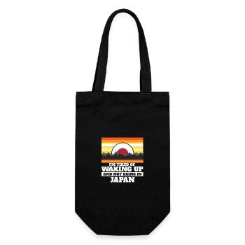 J'en ai marre de me réveiller et de ne pas être au Japon - Sac à bouteille - noir - Devant