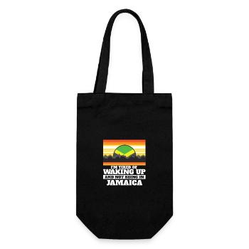 Je suis fatigué de me réveiller et de ne pas être en Jamaïque - Sac à bouteille - noir - Devant