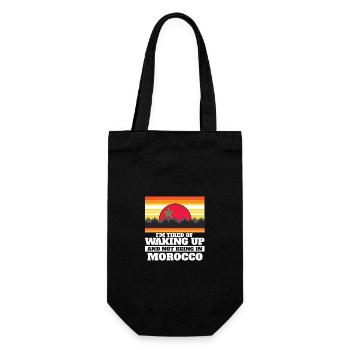 Im Tired of Waking Up and Not Being In Morocco - Gift Bag for Bottles - black - Front