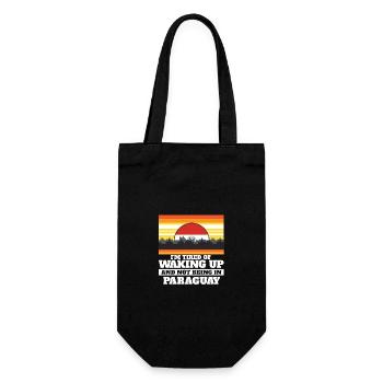 Im Tired of Waking Up and Not Being In Paraguay - Gift Bag for Bottles - black - Front