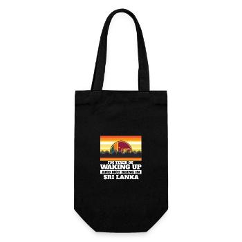 Im Tired of Waking Up and Not Being In Sri Lanka - Gift Bag for Bottles - black - Front
