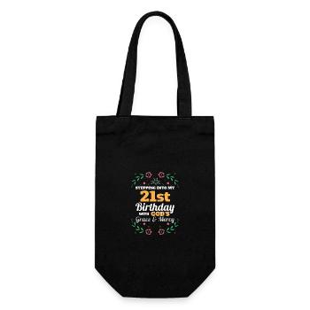 À l’aube de mon 21e anniversaire - Sac à bouteille - noir - Devant