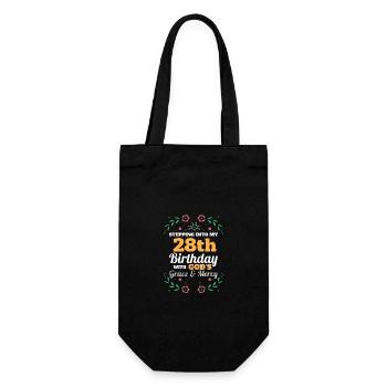 J’entre dans mon 28e anniversaire religieux - Sac à bouteille - noir - Devant