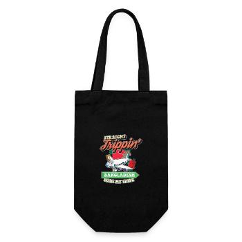 Straight Trippin To Bangladesh With My Tribe - Gift Bag for Bottles - black - Front