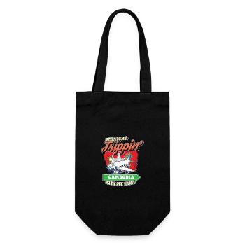Straight Trippin' To Cambodia With My Tribe - Gift Bag for Bottles - black - Front