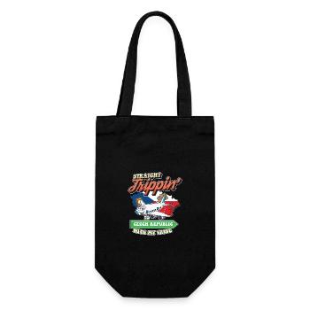 Straight Trippin' To Czech Republic With My Tribe - Gift Bag for Bottles - black - Front