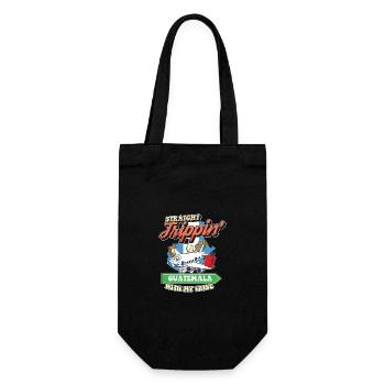 Straight Trippin' To Guatemala With My Tribe - Geschenkbeutel für Flaschen - Schwarz - Vorne