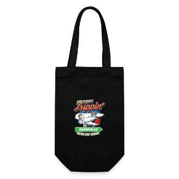 Straight Trippin' To Honduras With My Tribe - Geschenkbeutel für Flaschen - Schwarz - Vorne