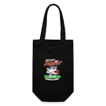 Straight Trippin' To Israel With My Tribe Family - Gift Bag for Bottles - black - Front