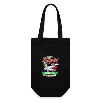 Straight Trippin' To Malaysia With My Tribe - Geschenkbeutel für Flaschen - Schwarz - Vorne
