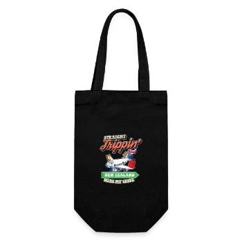 Straight Trippin' To New Zealand With My Tribe - Gift Bag for Bottles - black - Front
