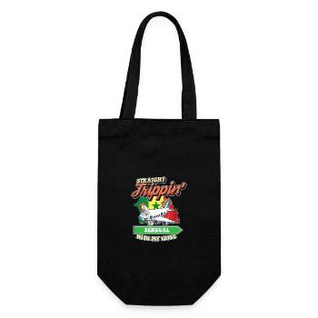 Straight Trippin' To Senegal With My Tribe Family - Geschenkbeutel für Flaschen - Schwarz - Vorne