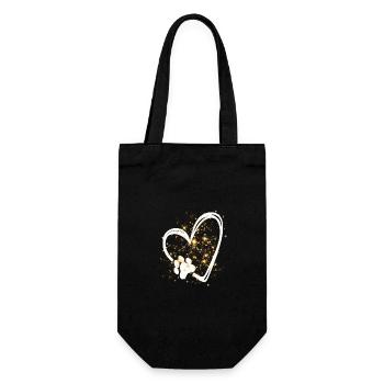 Dog Dog Person Dog Lover - Gift Bag for Bottles - black - Front