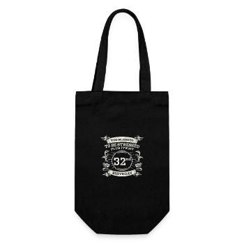 Too Bless To Be Stressed 32nd Birthday Turning - Gift Bag for Bottles - black - Front
