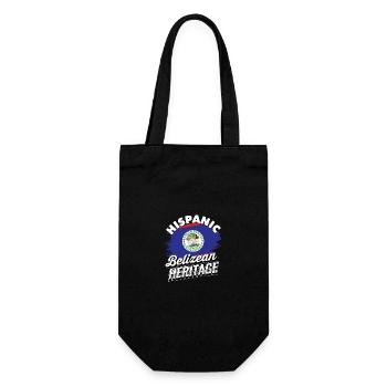 Hispanisches Erbe von Belize - Belize Heritage - Geschenkbeutel für Flaschen - Schwarz - Vorne